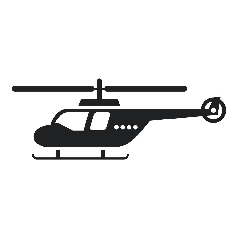 Rescue helicopter guard icon simple vector. Sea transport vector
