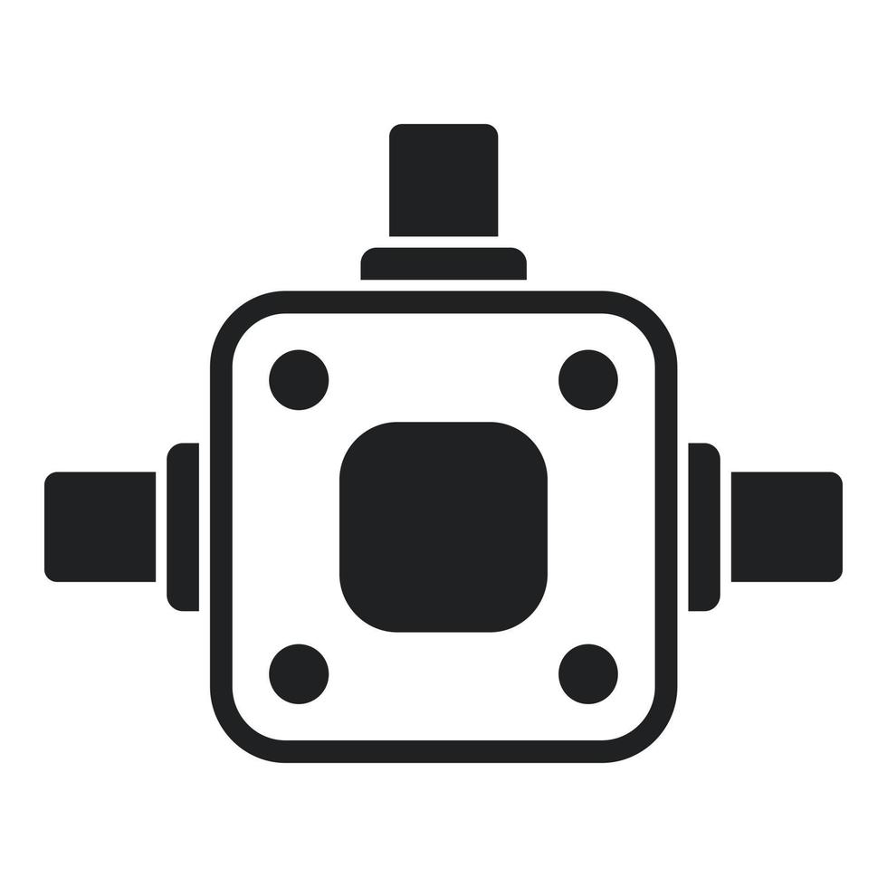 Fuse junction box icon simple vector. Electric switch vector