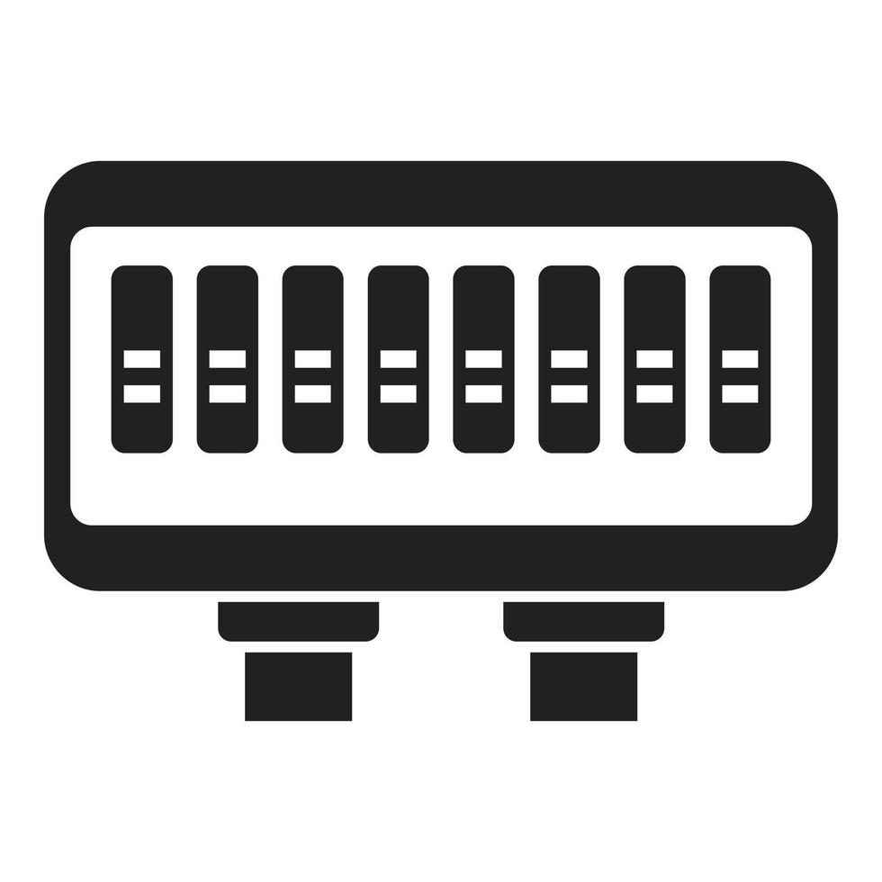 Control junction box icon simple vector. Electric power vector