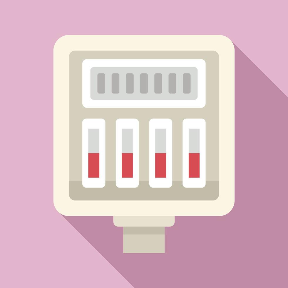 Current junction box icon flat vector. Electric switch vector