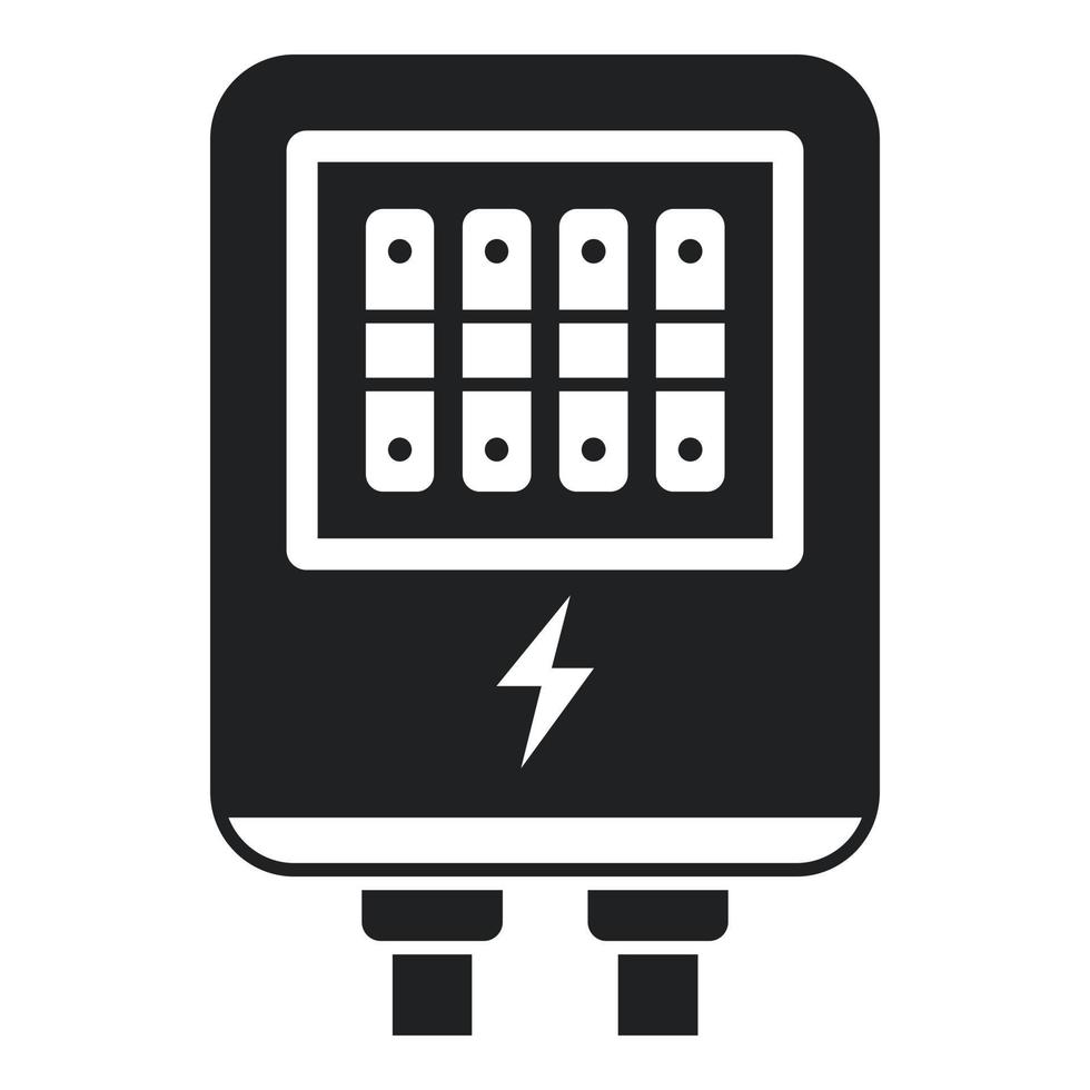 desenchufe el icono de la caja de conexiones vector simple. interruptor eléctrico