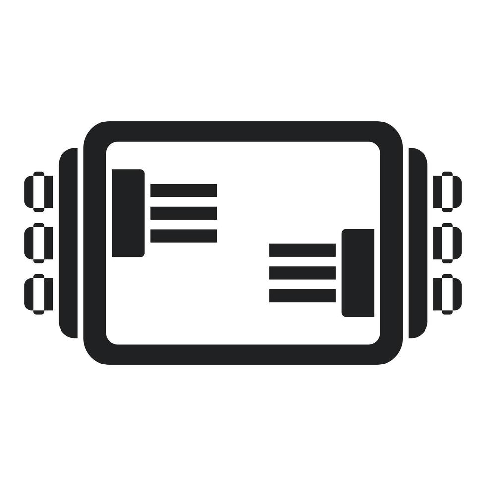 Light junction box icon simple vector. Safety light vector