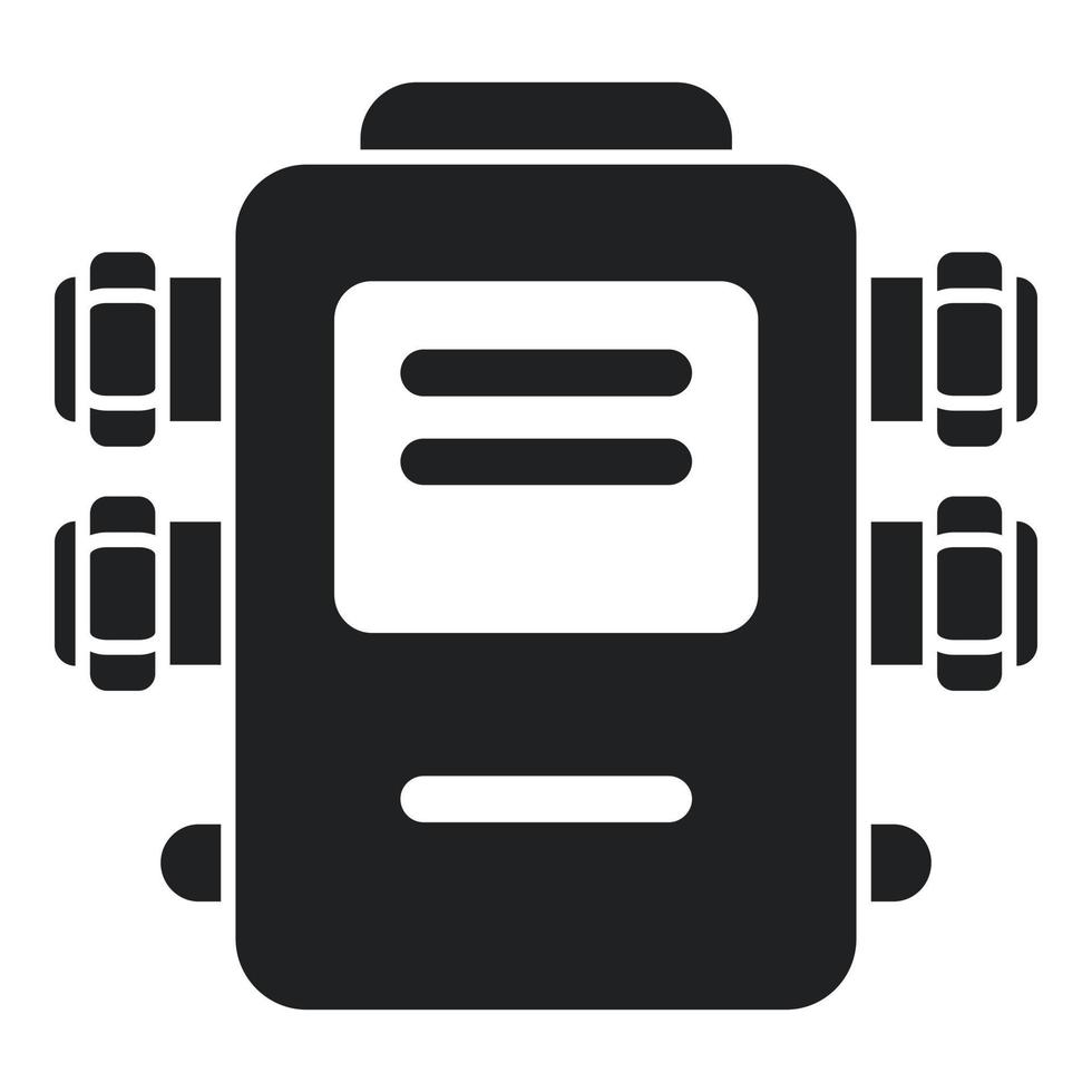 Circuit junction box icon simple vector. Electric switch vector