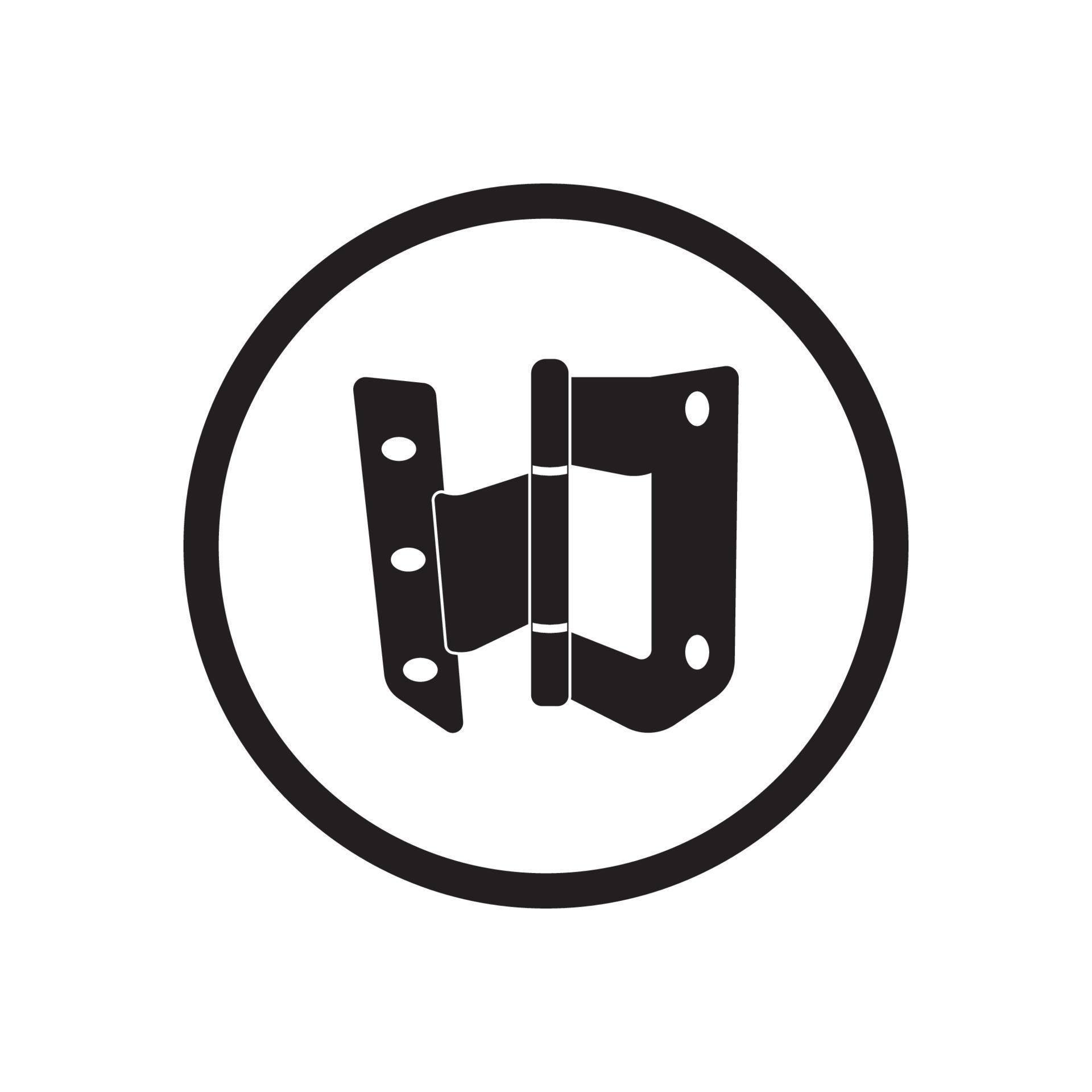 Door hinge icon design template. Trendy style, vector illustration 16817853 Vector Art at Vecteezy