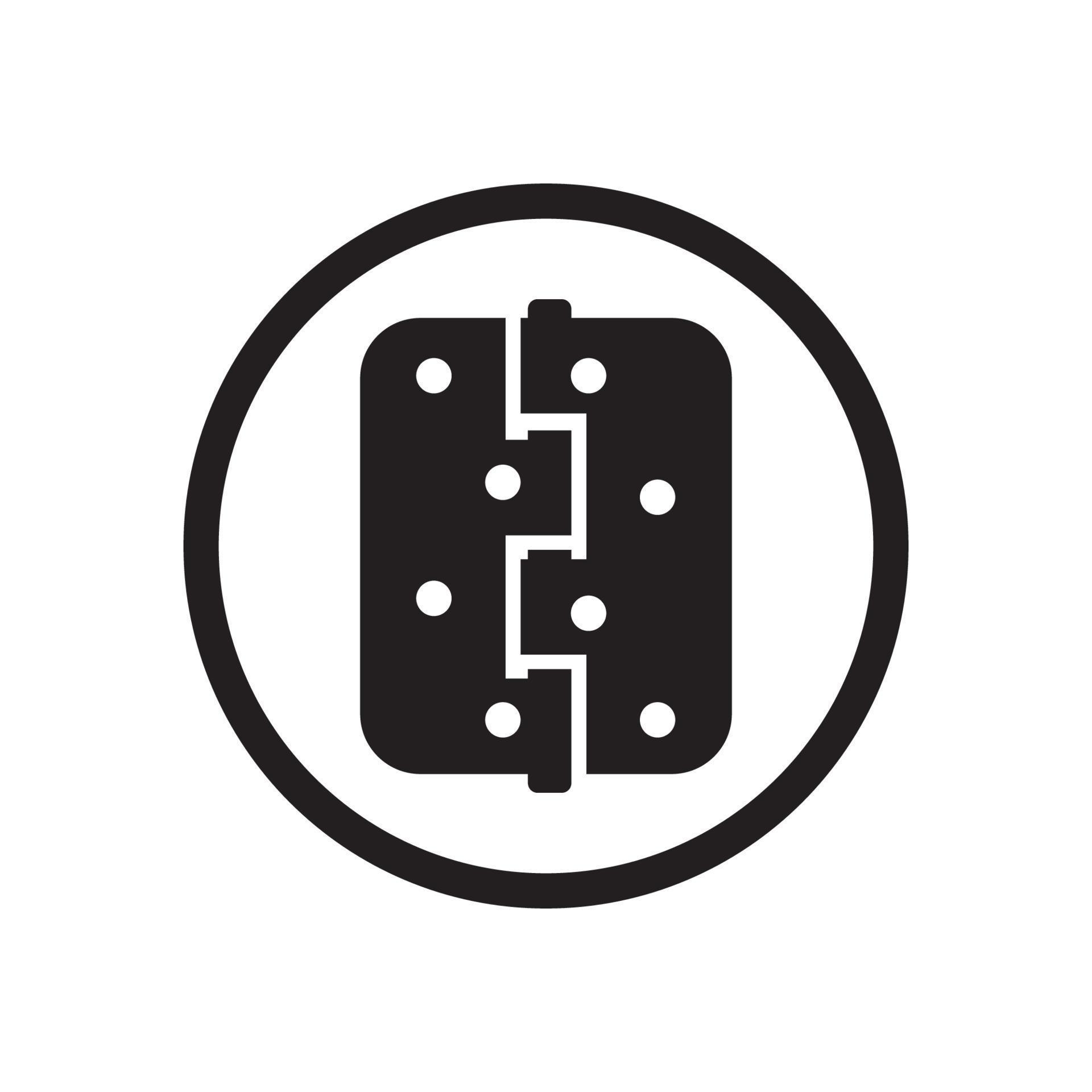 Door hinge icon design template. Trendy style, vector illustration 16817856 Vector Art at Vecteezy