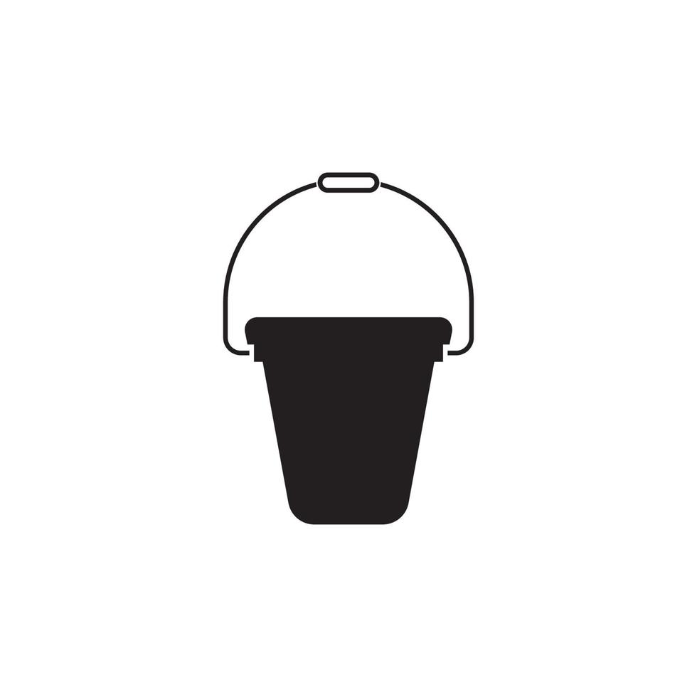 bucket icon vector illustration simple design