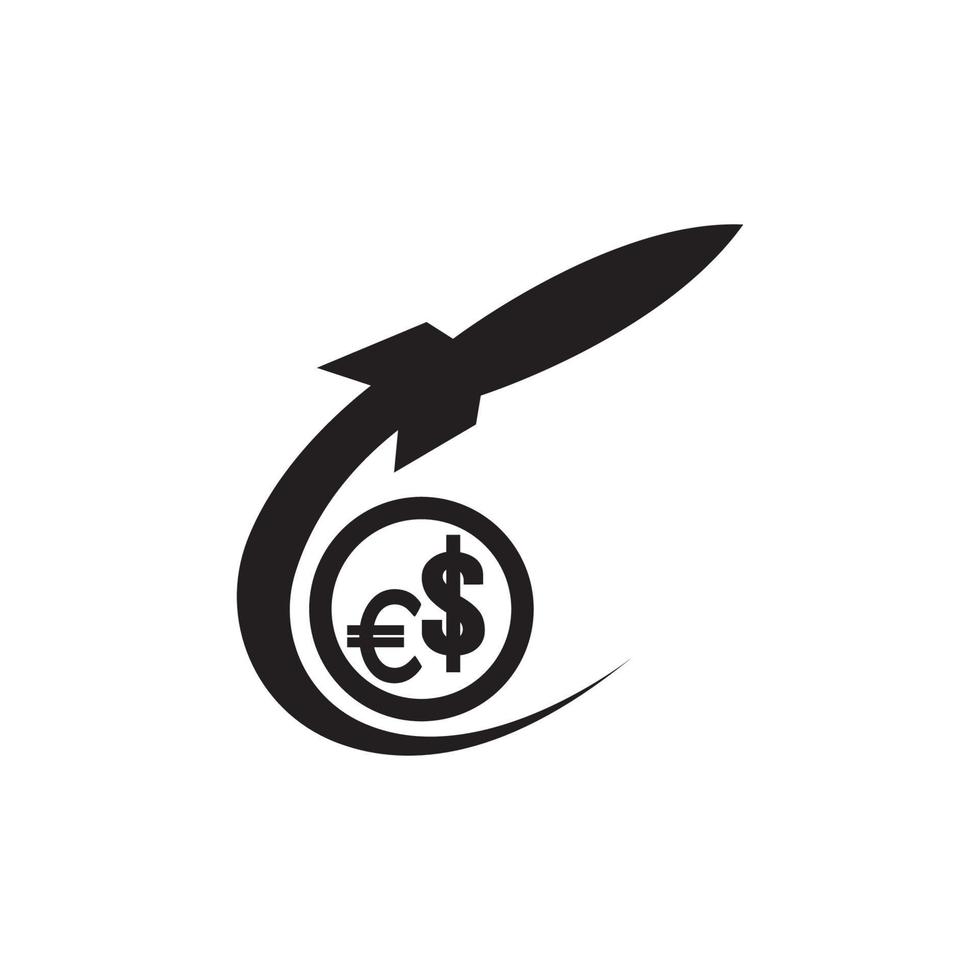 Increase or decrease in dollar or euro currency,icon vector illustration design