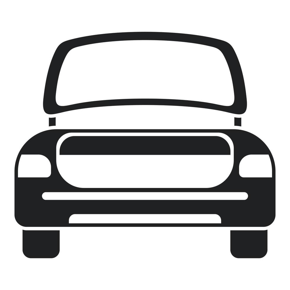 vector simple del icono del maletero automático. puerta del auto