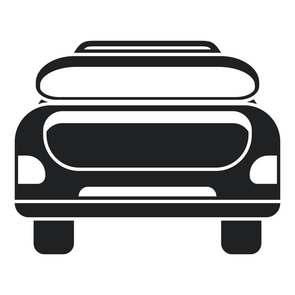 Vehicle trunk icon simple vector. Car baggage vector