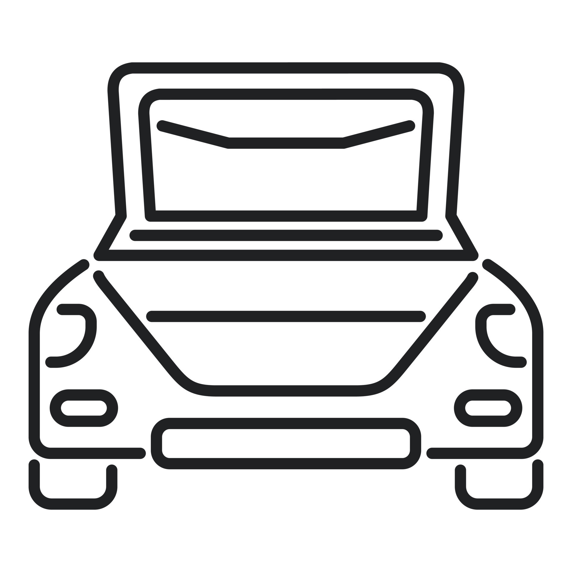 Icono de maletero de coche familiar vector simple vehículo abierto bolsa de  viaje