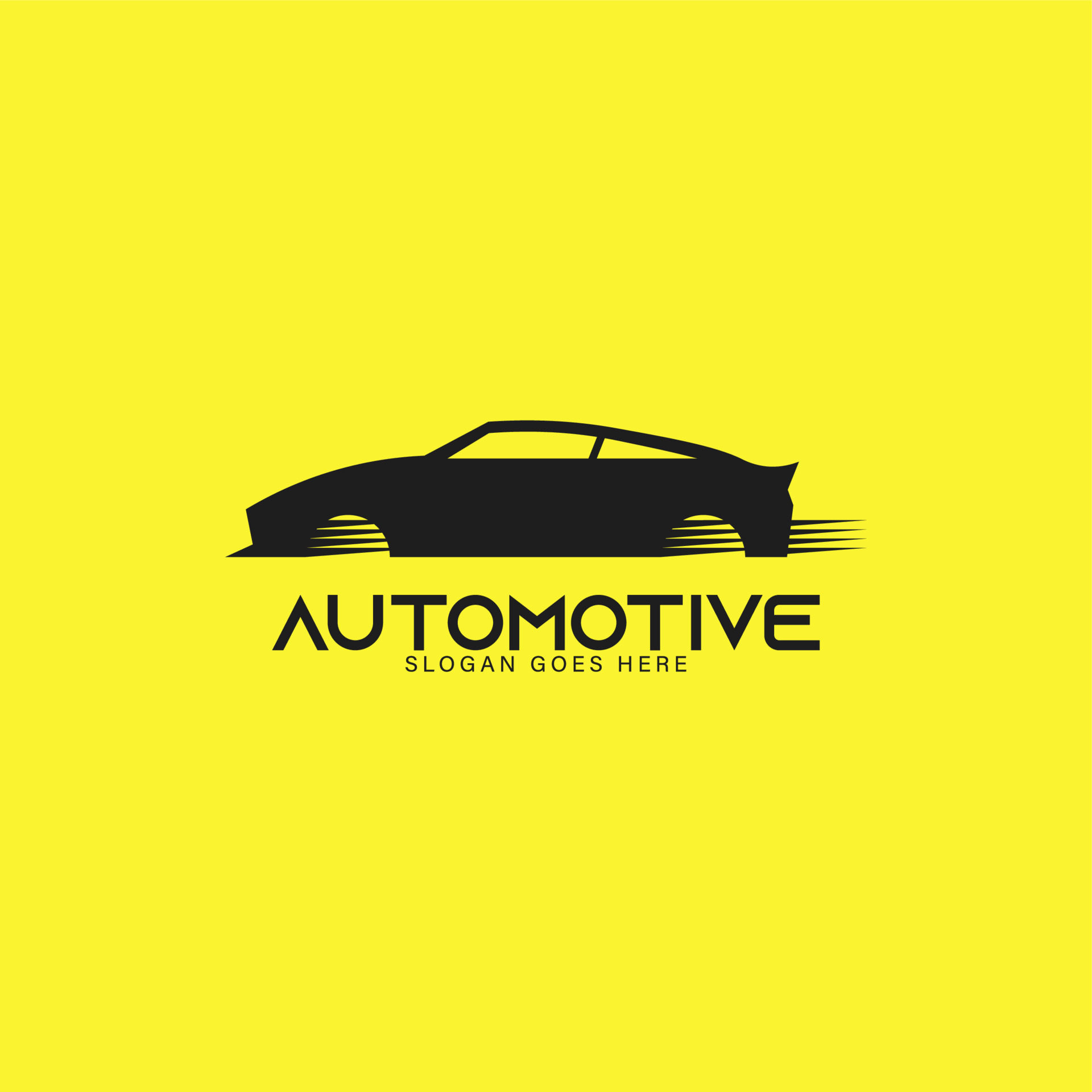automotive logo with racing car symbol minimalist 16818077 Vector Art