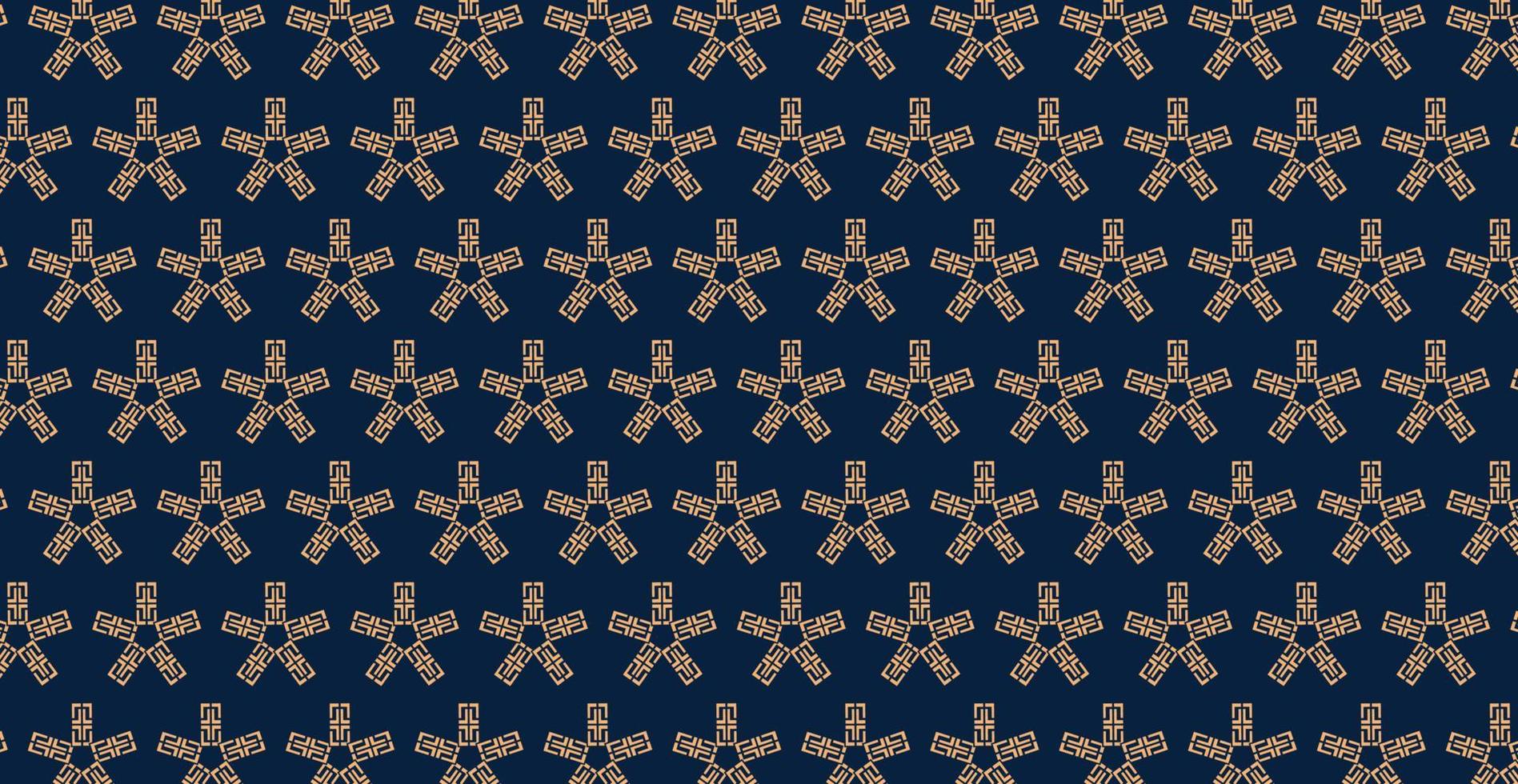 traditional ethnic pattern with star shape motif vector