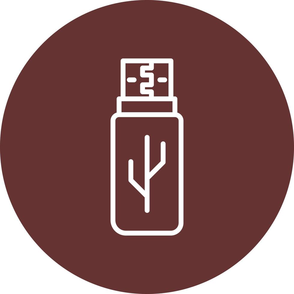 Flash Drive Usb Vector Icon