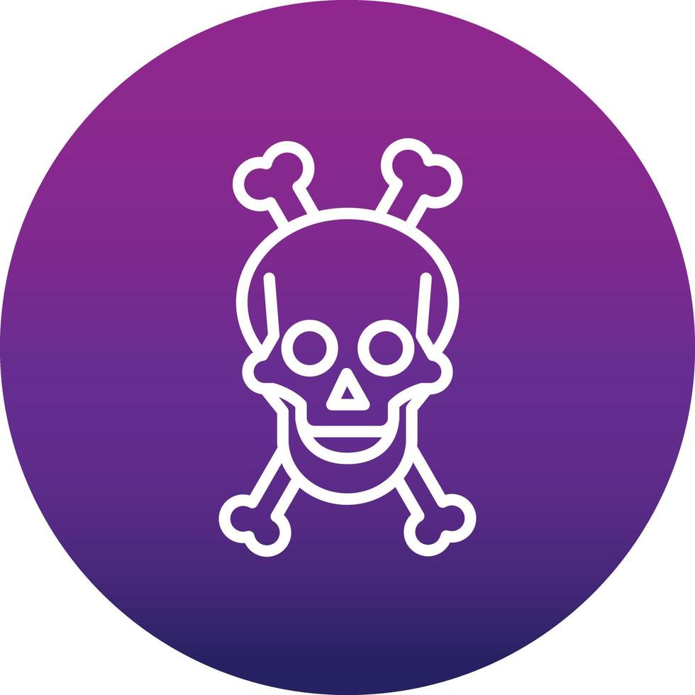 Skull And Bones Vector Icon