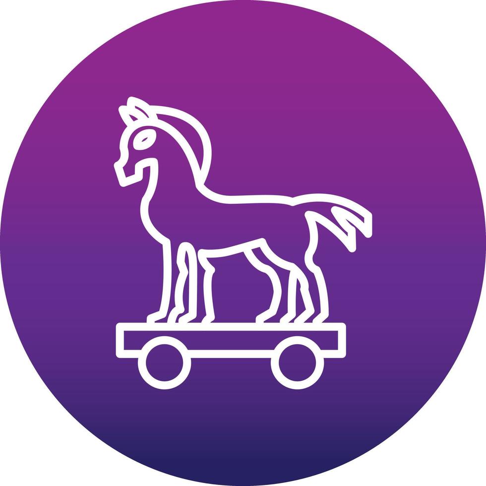 icono de vector de caballo de troya