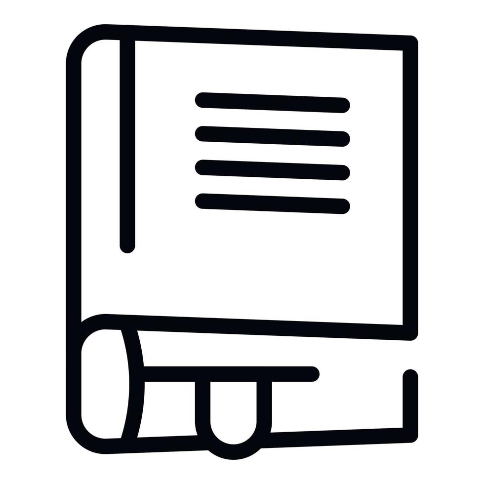 Book learn icon outline vector. Early learning vector