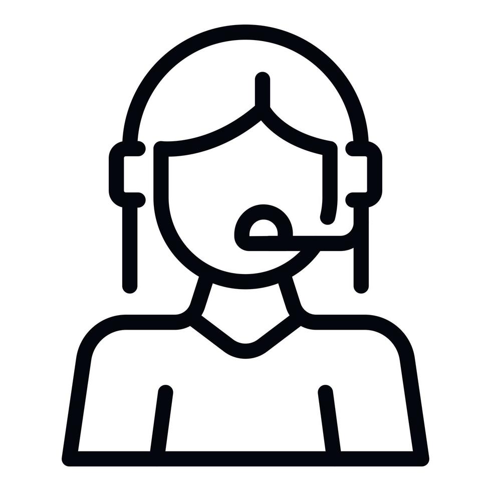 Revenue agency call center icon outline vector. Research tax vector