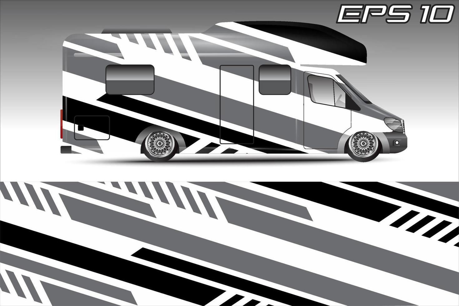 diseño de vectores de fondo de carreras para envolver autos camper y más