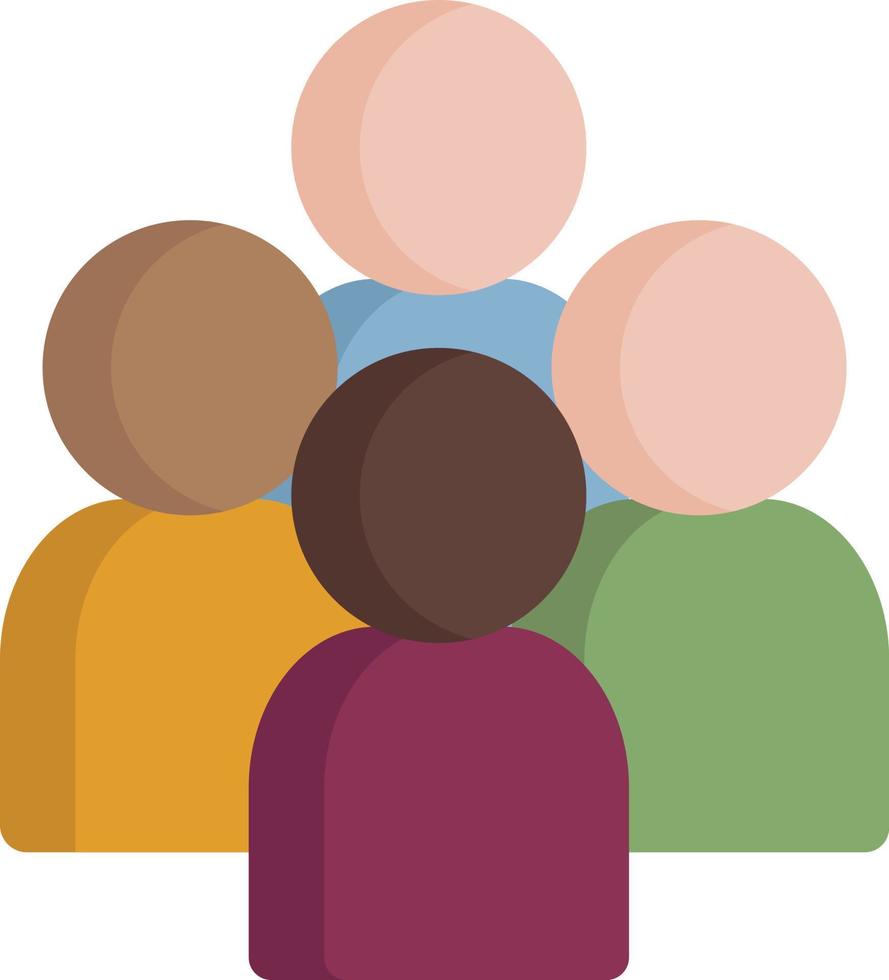 Group of people icon. Team. Friends. World. Diversity. Community. Society. Simple flat design. Vector art