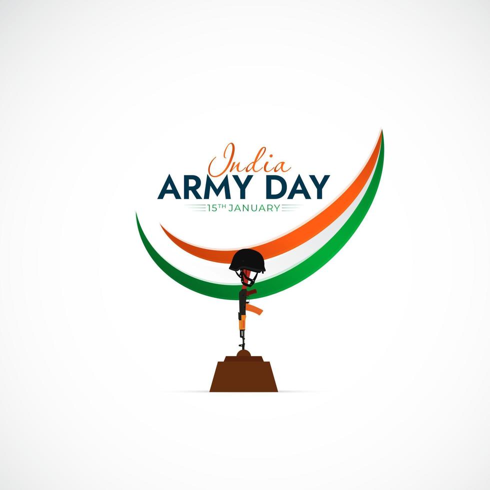 Indian army day 15 January social media post vector