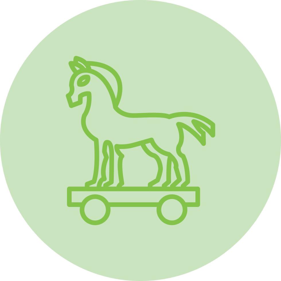 icono de vector de caballo de troya