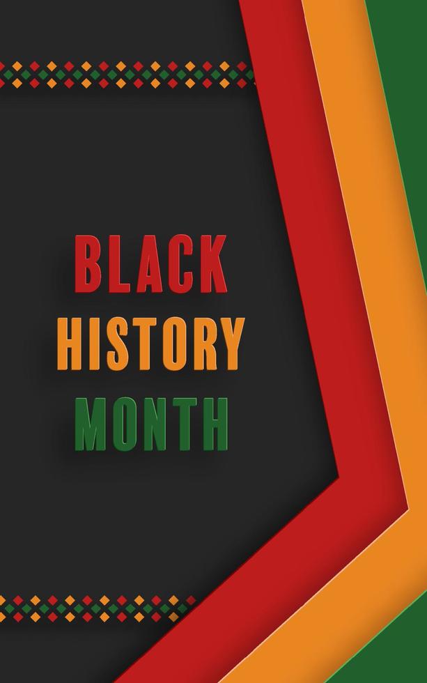 Black History Month 20004 vector