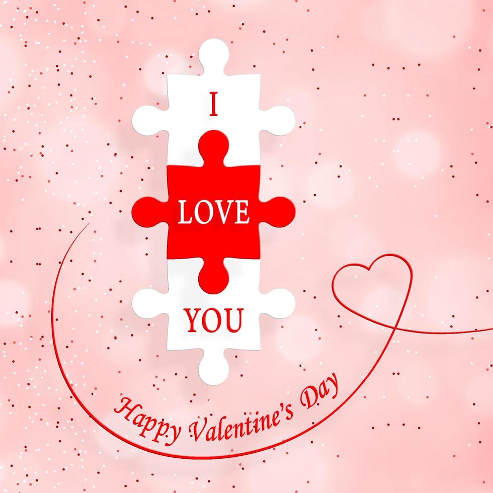 Valentin card 22061 vector