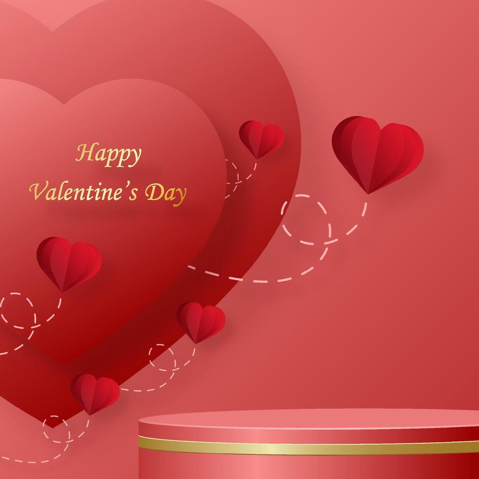 Valentine Podium 22031 vector