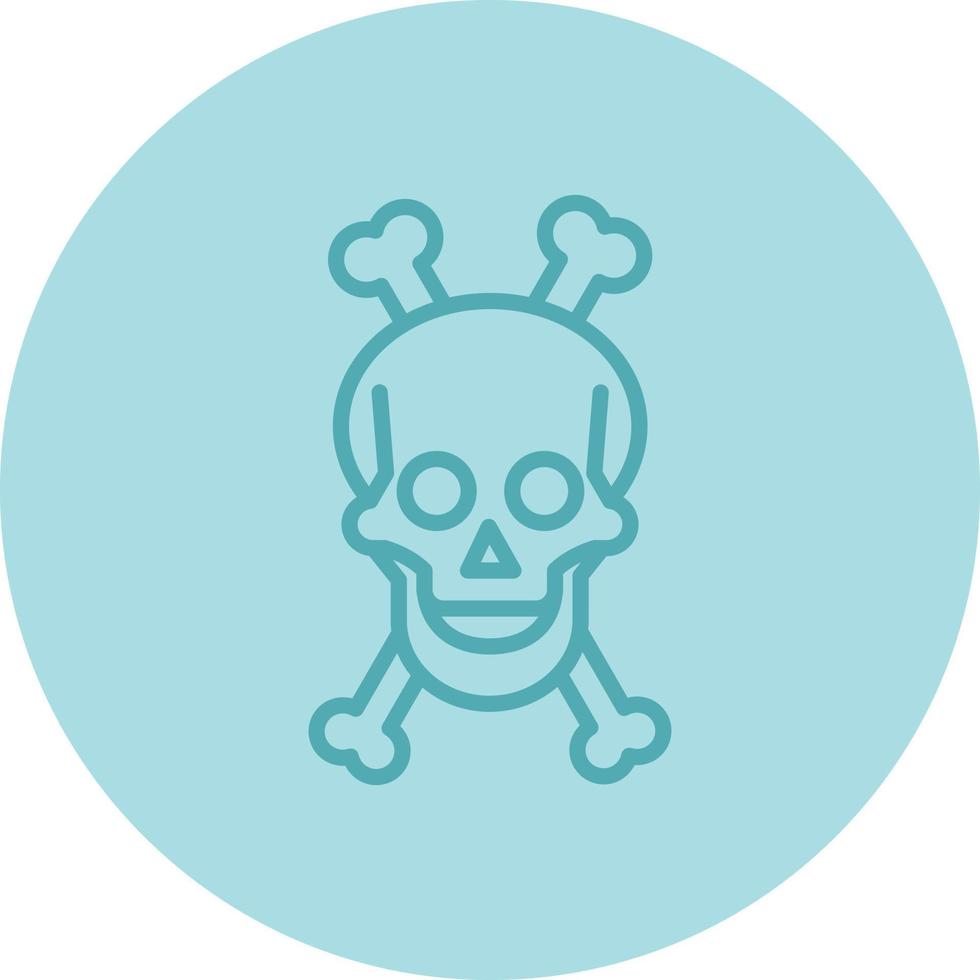 Skull And Bones Vector Icon