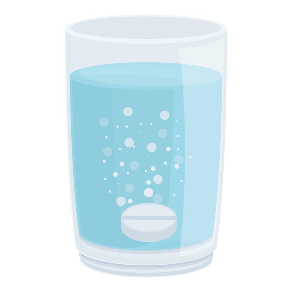 Bubble effervescent tablet icon cartoon vector. Medicine flavour vector