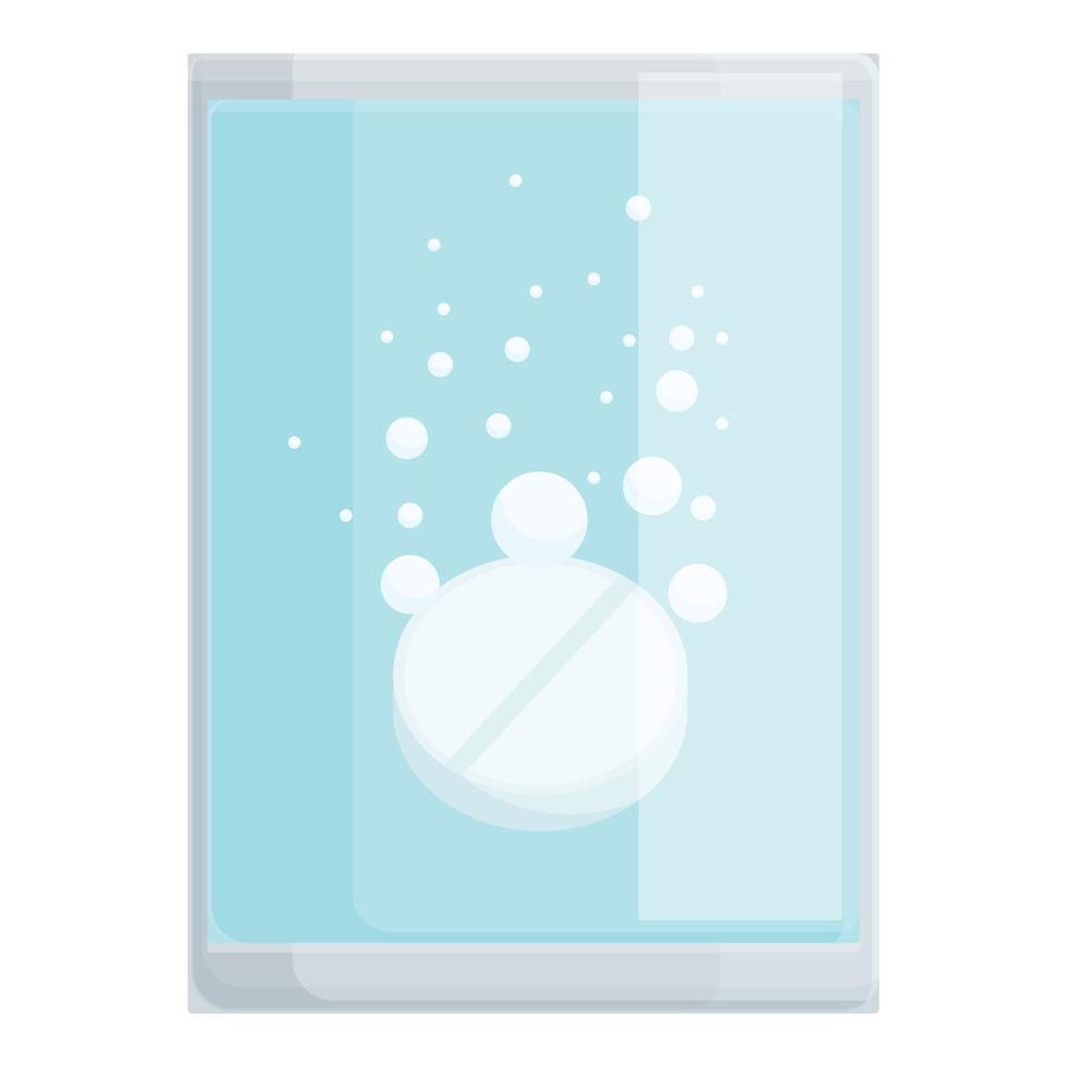 Water tablet icon cartoon vector. Medicine vitamin vector