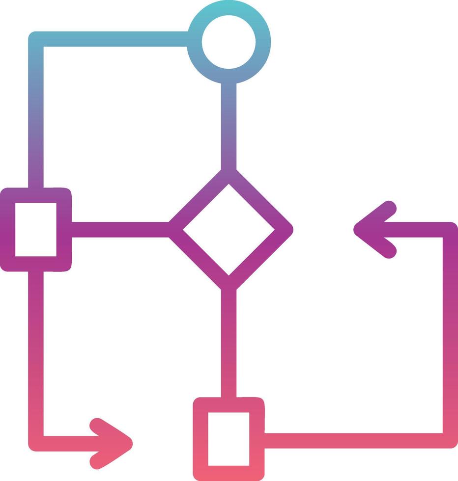 Flow Chart Vector Icon 16821343 Vector Art at Vecteezy