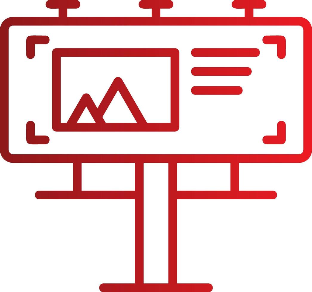 Billboard Vector Icon