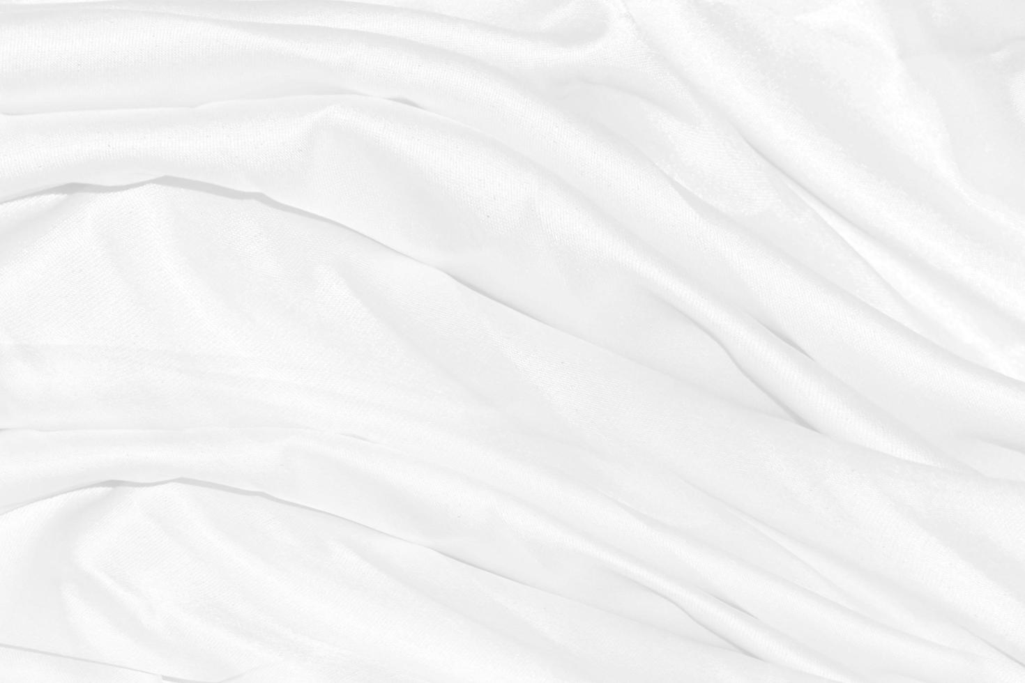 White cloth background abstract with soft waves. photo