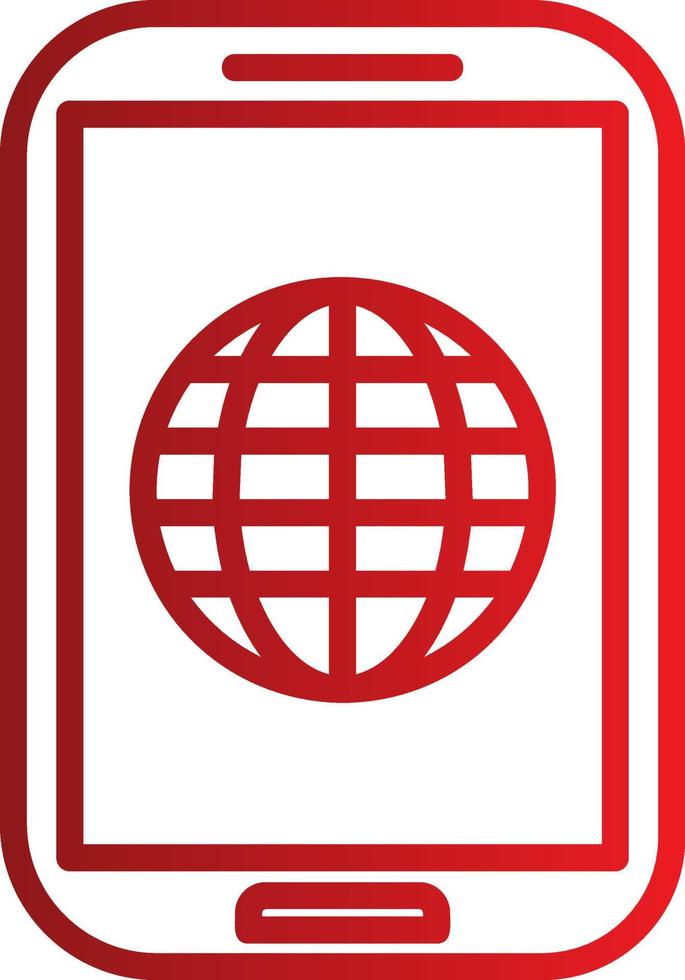 Mobile  Internet Vector Icon