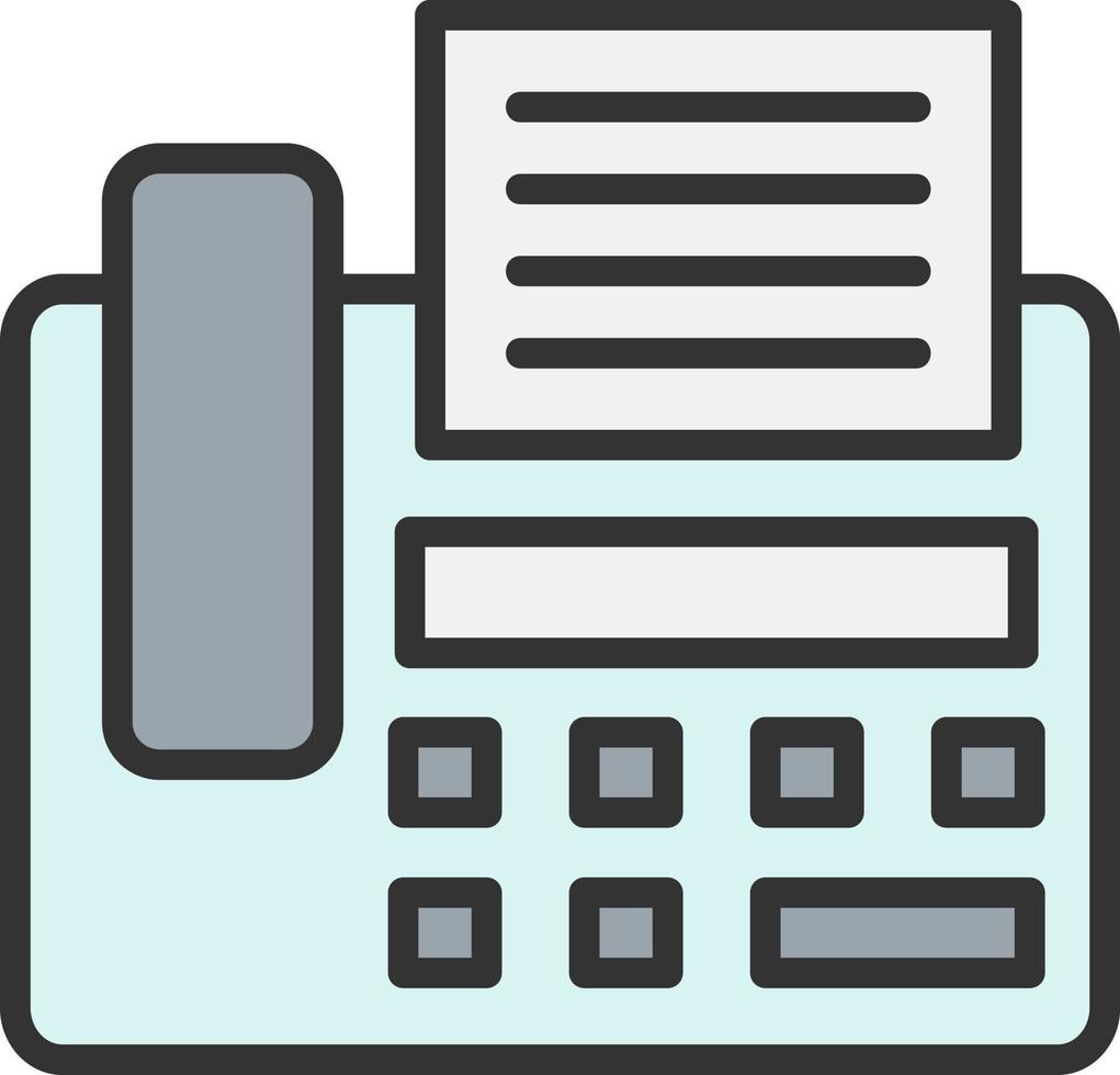 Fax Machine Vector Icon