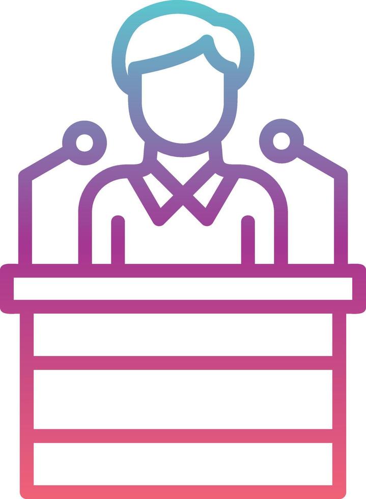 Press Conference Vector Icon