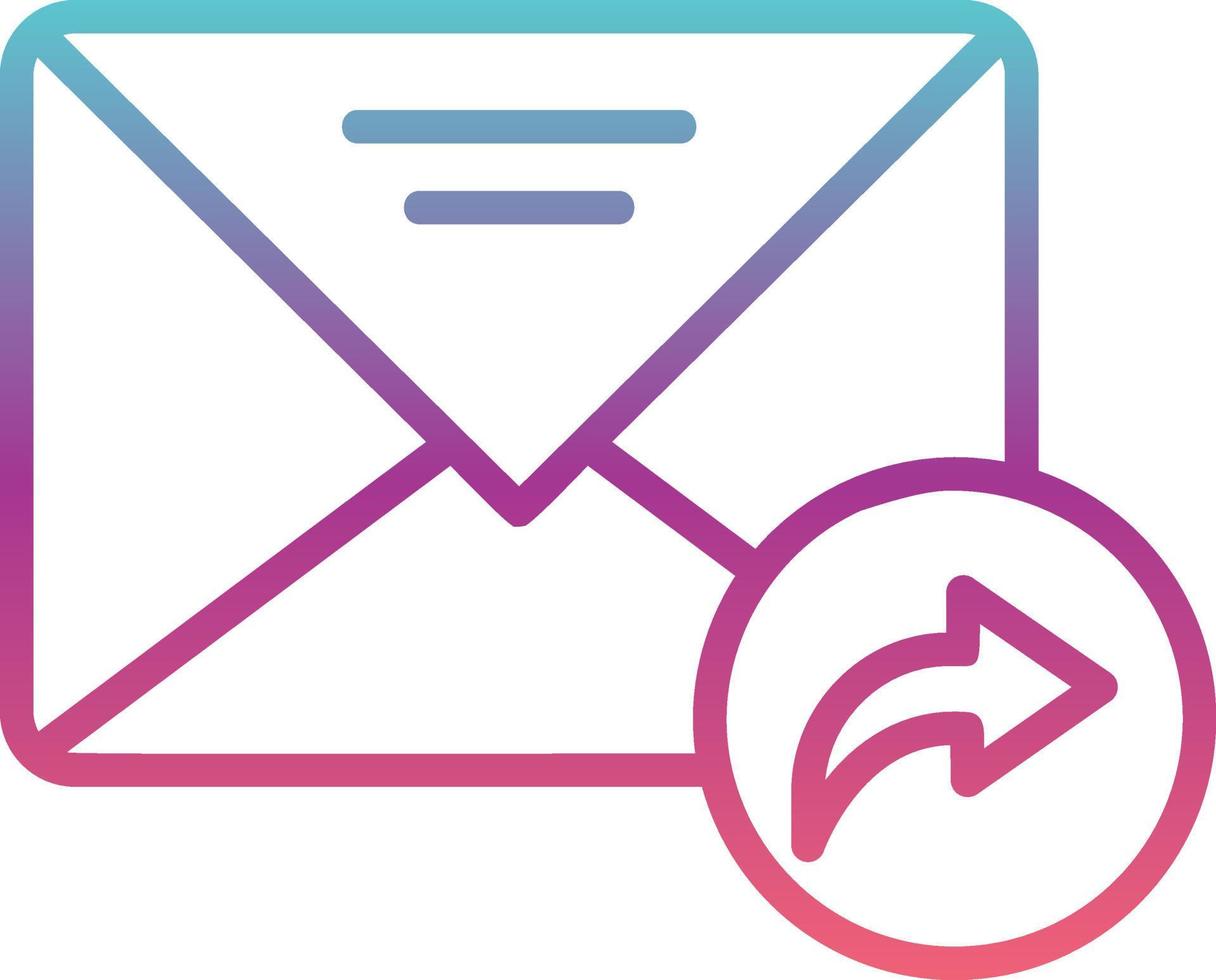 Mail Forward Vector Icon