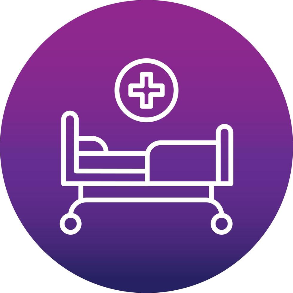 Hospital Bed Vector Icon