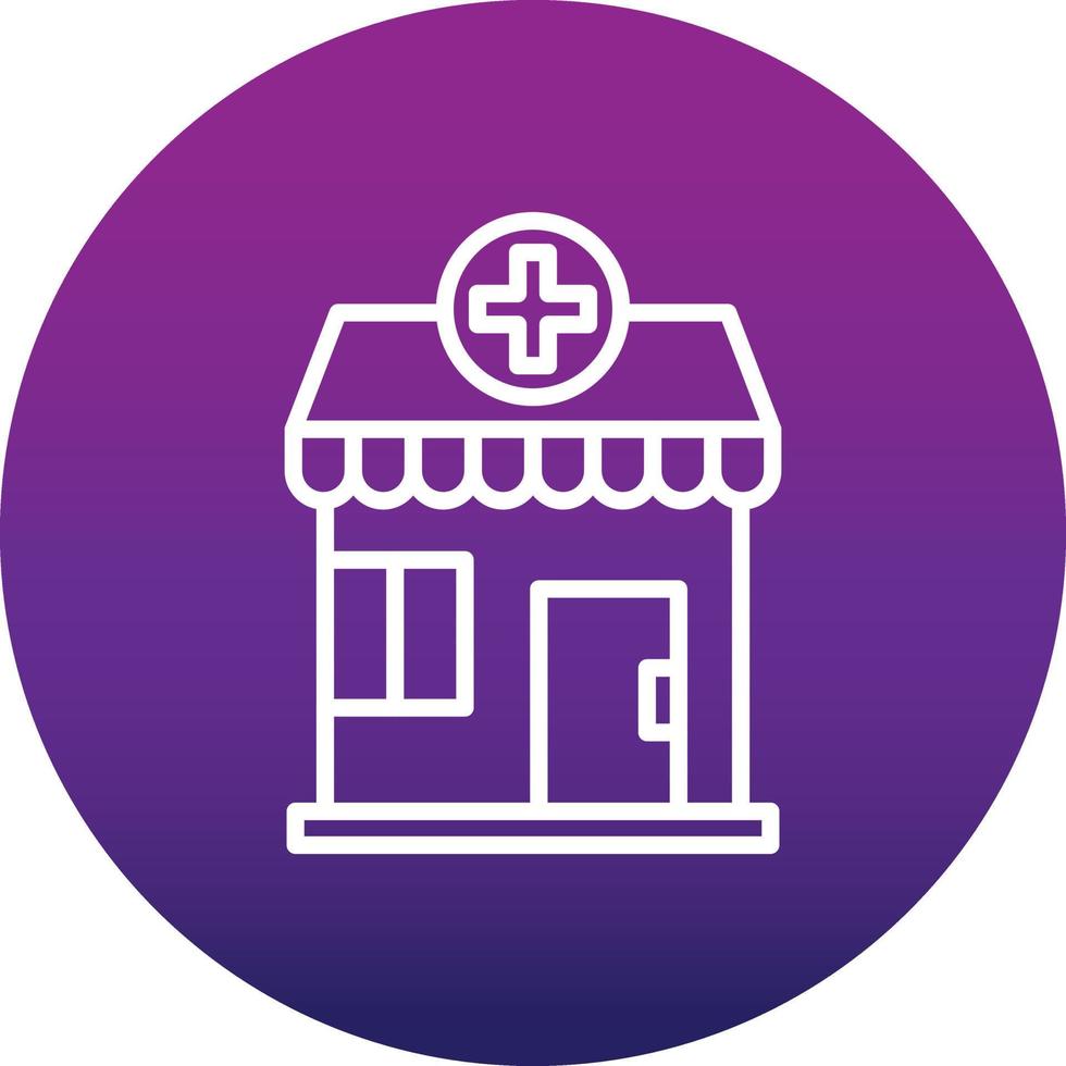 Pharmacy Building Vector Icon