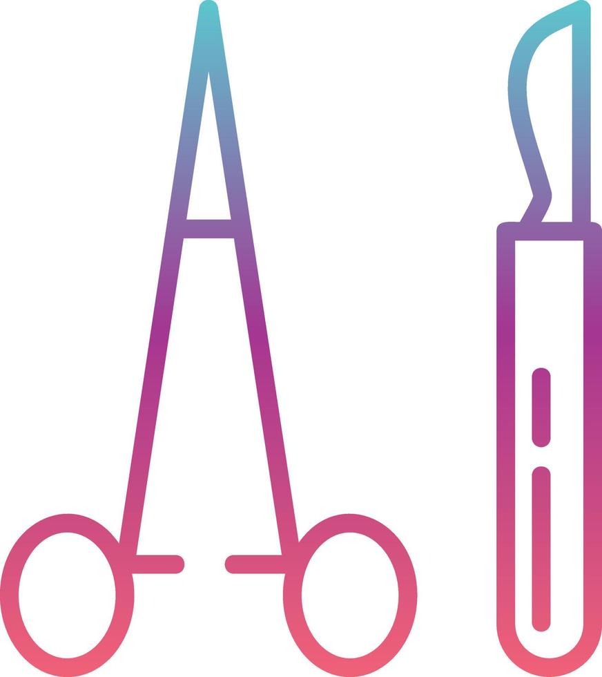 Surgeon Tools Vector Icon