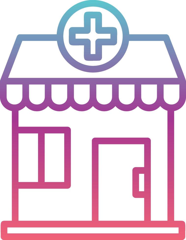 Pharmacy Building Vector Icon