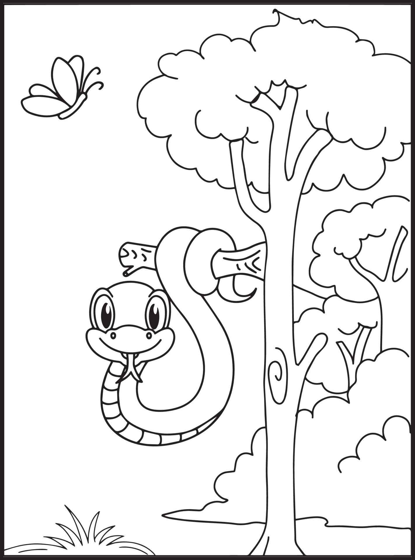 Reptiles Coloring Pages 16825078 Vector Art at Vecteezy