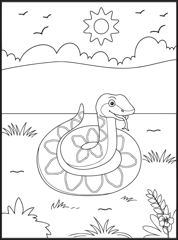 reptiles para colorear vector