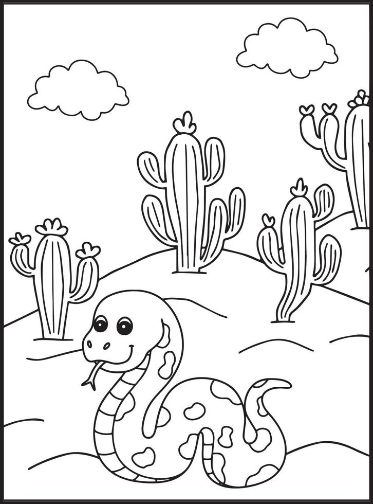 reptiles para colorear vector