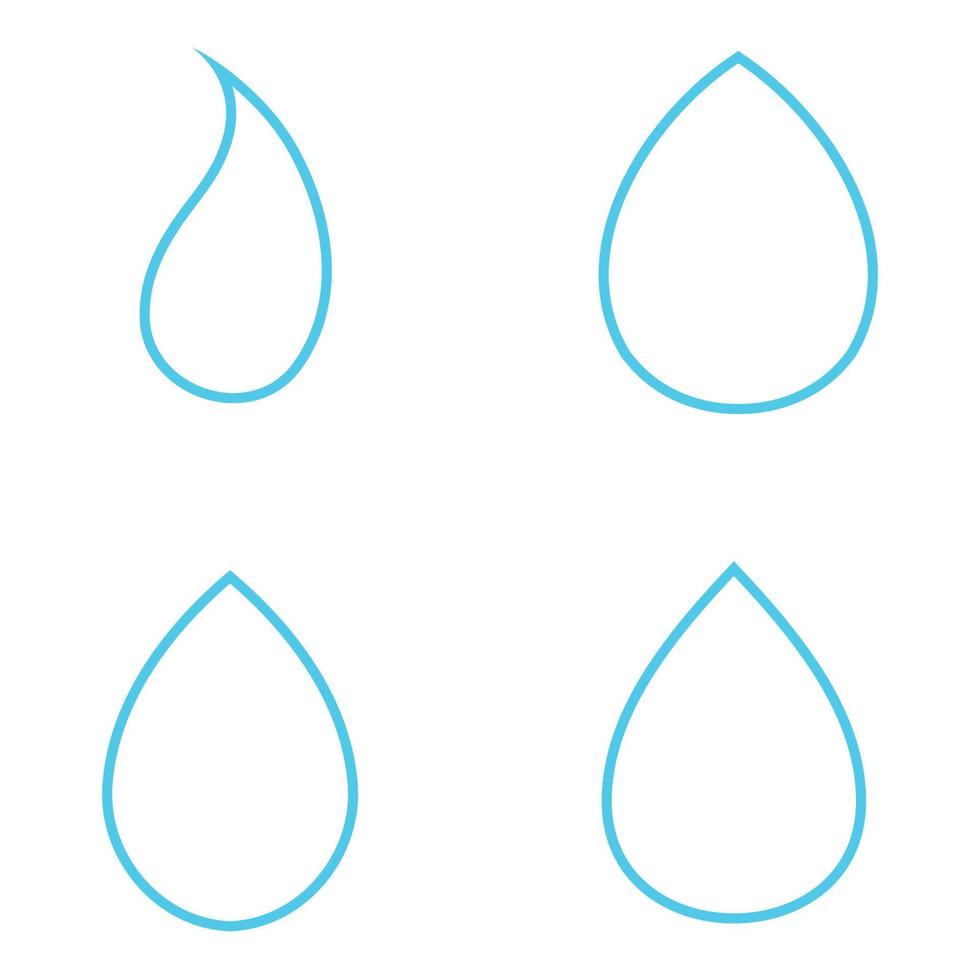 Water drop Logo Template vector