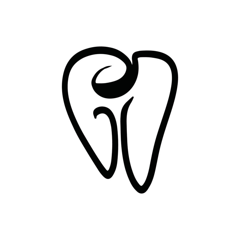 Dental Logo Design vector template.Creative Dentist Logo. Dental Clinic Vector Logo.