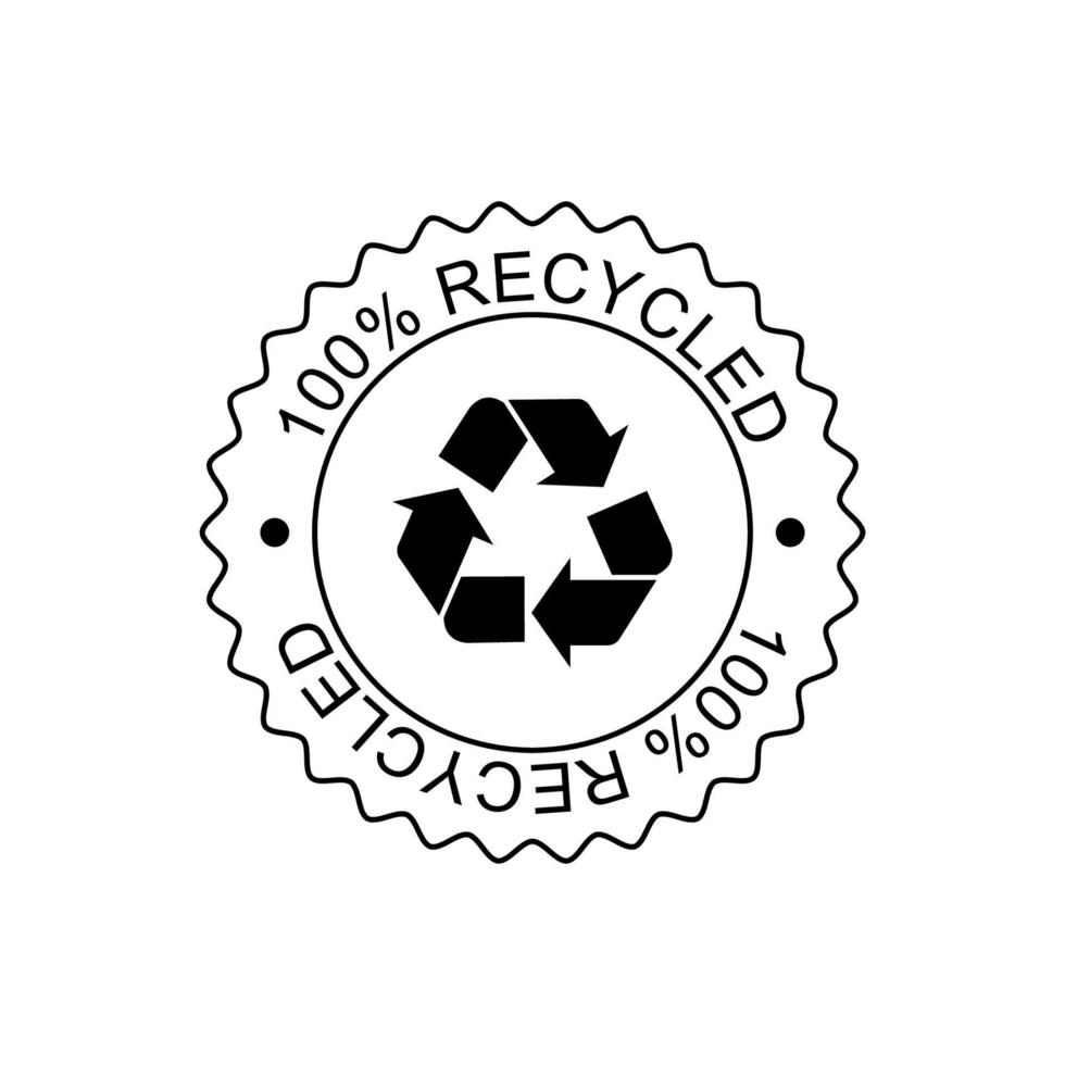 vector de insignia de ecología. ilustración de vector de icono de ecología