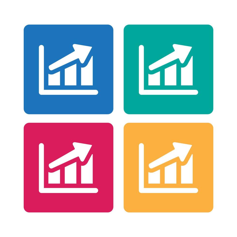 Growing Graph icon vector illustration