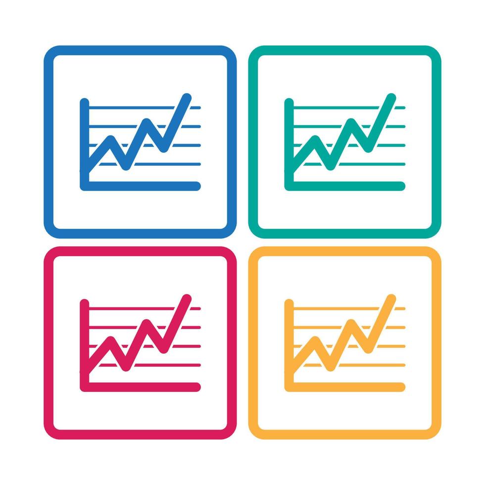 Growing Graph icon vector illustration